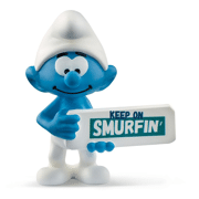 Smurf met bord (Keep on Smurfin') - SCHLEICH 20843